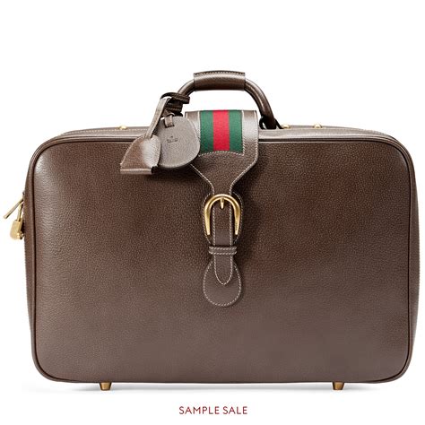 gucci stoff|Gucci leather suitcase.